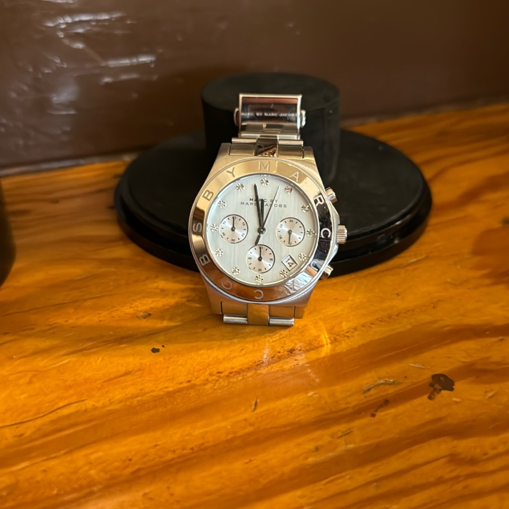 Marc Jacobs Chronograph Watch- Silver